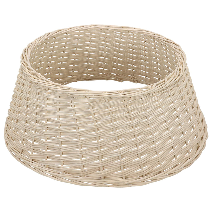 KOTARBAU® Weihnachtsbaum Rock aus Weide Ø 60 cm Gebleicht Christbaumständer aus Rattan Natur Weihnac