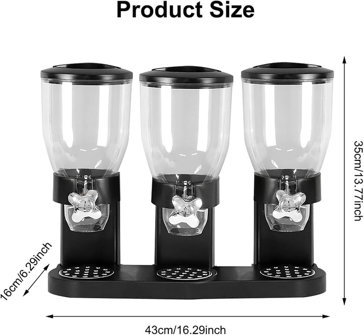 LUPATDY 3er Pack Müslispender 2L, Aufbewahrungsbox Küche Organizer mit Deckel, Cereal Dispenser für