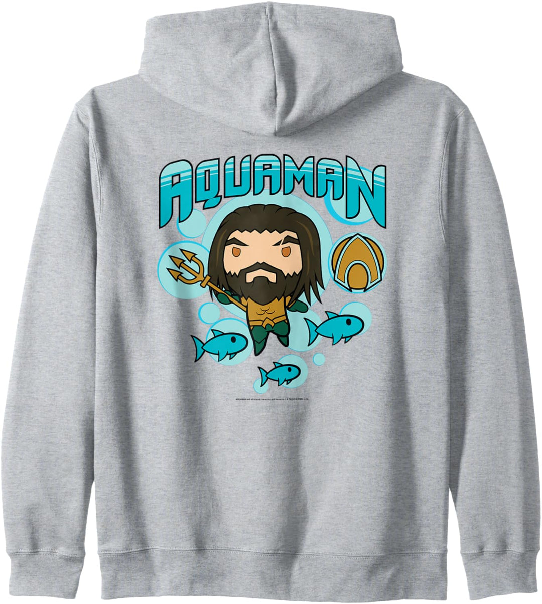 Aquaman Movie Chibi Aquaman and Sharks Kapuzenjacke