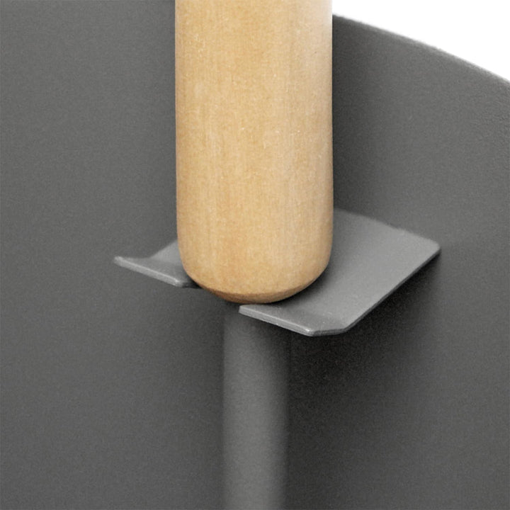 raik R1000 Raik Kaminbesteck Otto, 3-teilig, grau, Holzgriffe, 64