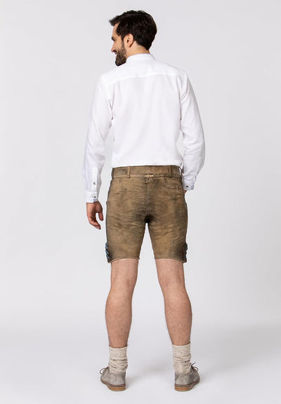 Stockerpoint Herren Franz Trachtenlederhose, Uroid Blau