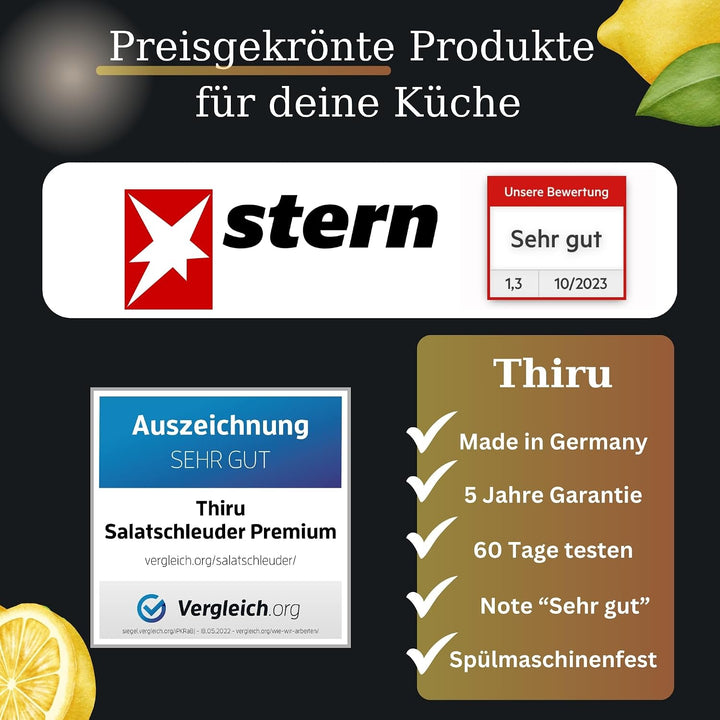 Thiru Premium Pflaumenentsteiner - Robuste Edelstahlklingen - Made in Germany - inkl. E-Book mit 25