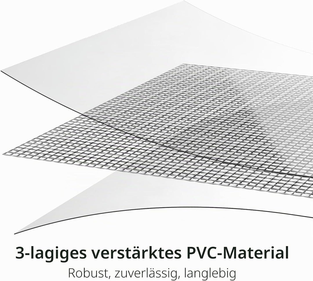 Vieshful 6 Stück Klare Aufbewahrungstaschen mit Etikett 22L – PVC Netz Aufbewahrungsbeutel mit Reiss