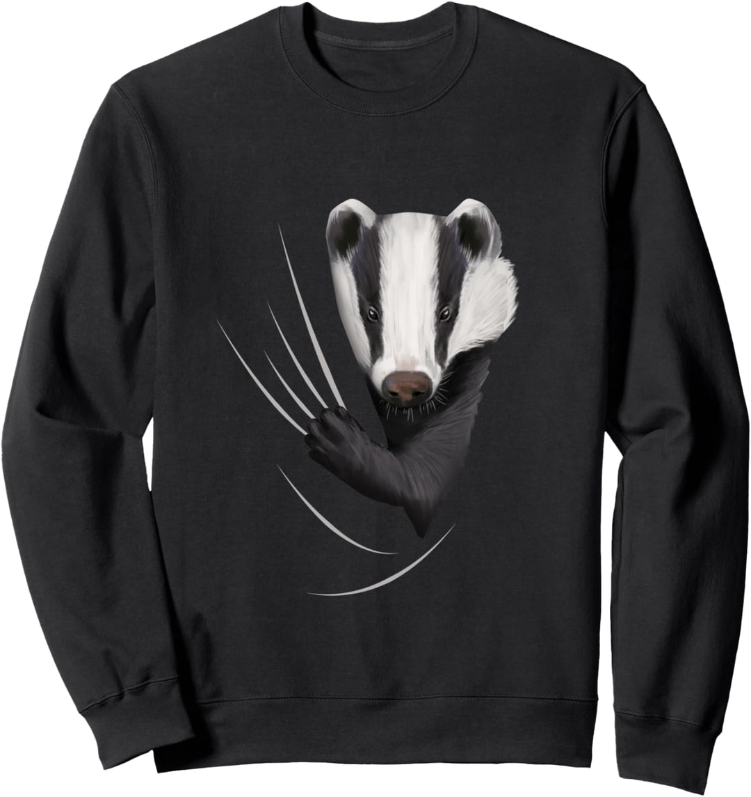Lustige Badgers Kleidung von Inside Outfit Geschenk Dachs Sweatshirt