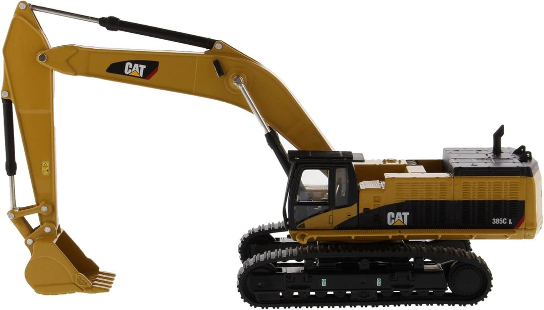 Diecast Masters 85694 - Caterpillar Kettenbagger 385C, detailgetreues CAT Baufahrzeug in Displayfens