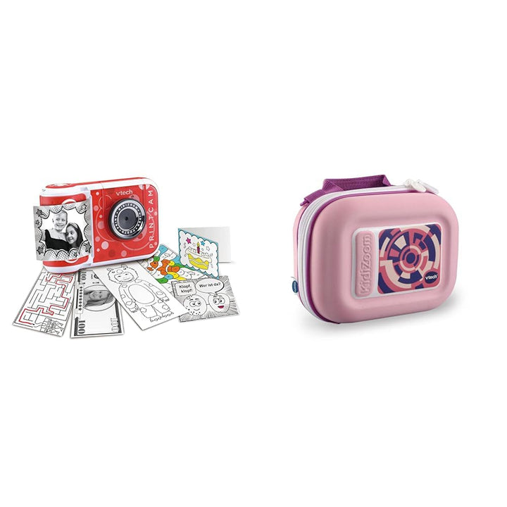 VTech KidiZoom Print Cam – Sofortbild-Kinderkamera mit Druckfunktion, Selfie- und Videofunktion, 4-1