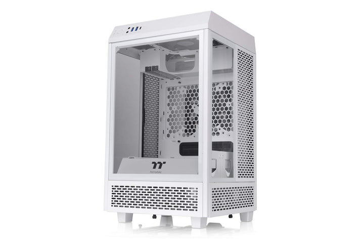 Thermaltake The Tower 100 Mini Snow Mini-ITX-PC-Gehäuse 3 x gehärtetes 4mm Glasseitenteil weiss CA-1