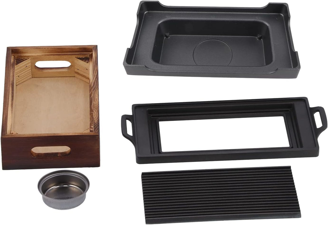 MOUMOUTEN BBQ-Grillpfanne, BBQ-Grill Im Japanischen Stil, Multifunktions-Grill-Backblech, Rauchfreie