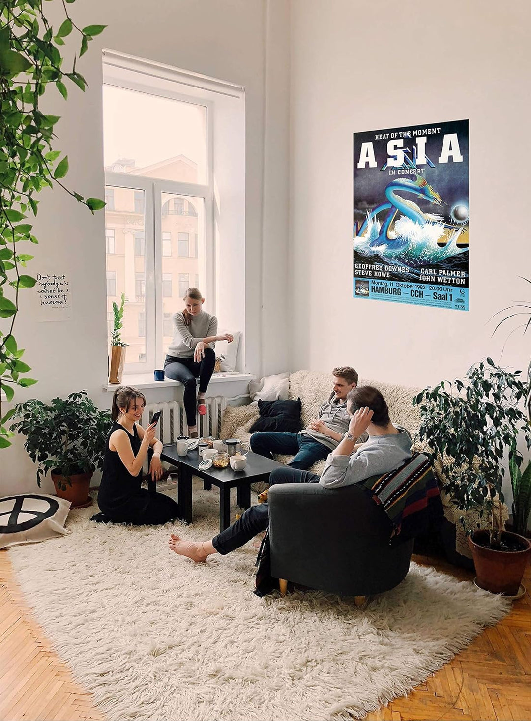 Asia - Only Time Will Tell, Hamburg 1982 » Konzertplakat/Premium Poster | Live Konzert Veranstaltung