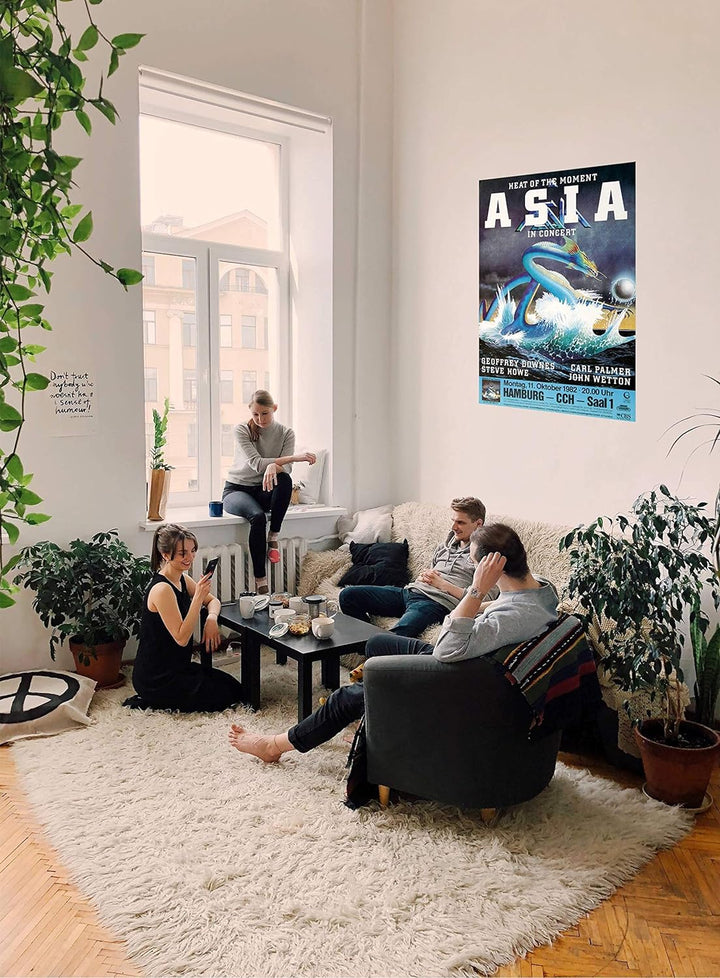 Asia - Only Time Will Tell, Hamburg 1982 » Konzertplakat/Premium Poster | Live Konzert Veranstaltung
