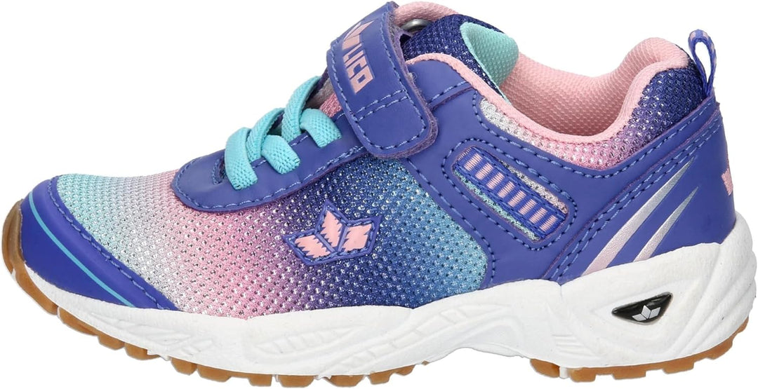 Lico Unisex Kinder Barney Vs Sneaker 27 EU Rosa Lila Türkis, 27 EU Rosa Lila Türkis