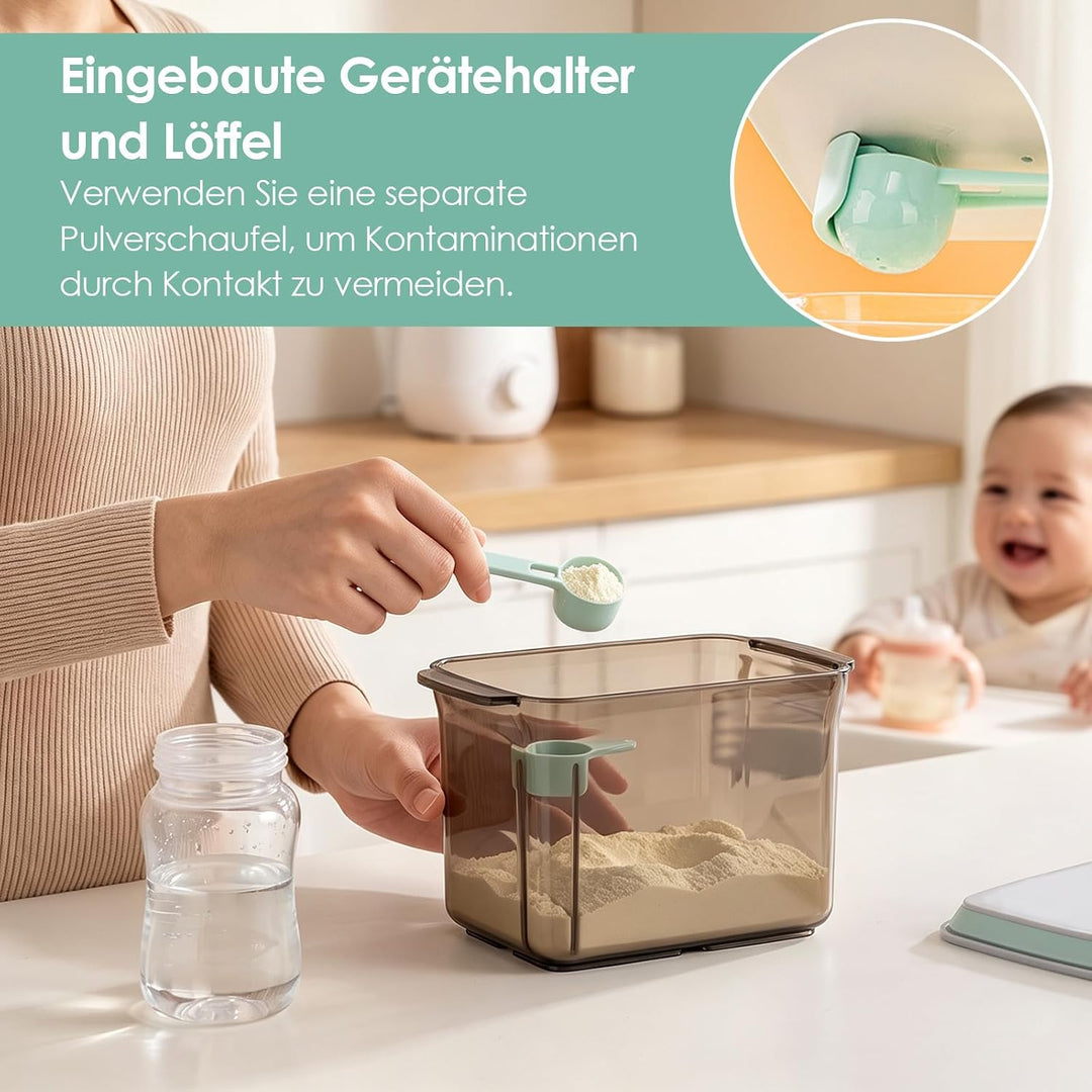 1000ml Kaffeedose, Kunststoff-Lebensmittel Aufbewahrungsbehälter mit luftdichtem Deckel, robuste Küc