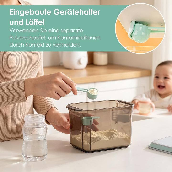 1000ml Kaffeedose, Kunststoff-Lebensmittel Aufbewahrungsbehälter mit luftdichtem Deckel, robuste Küc