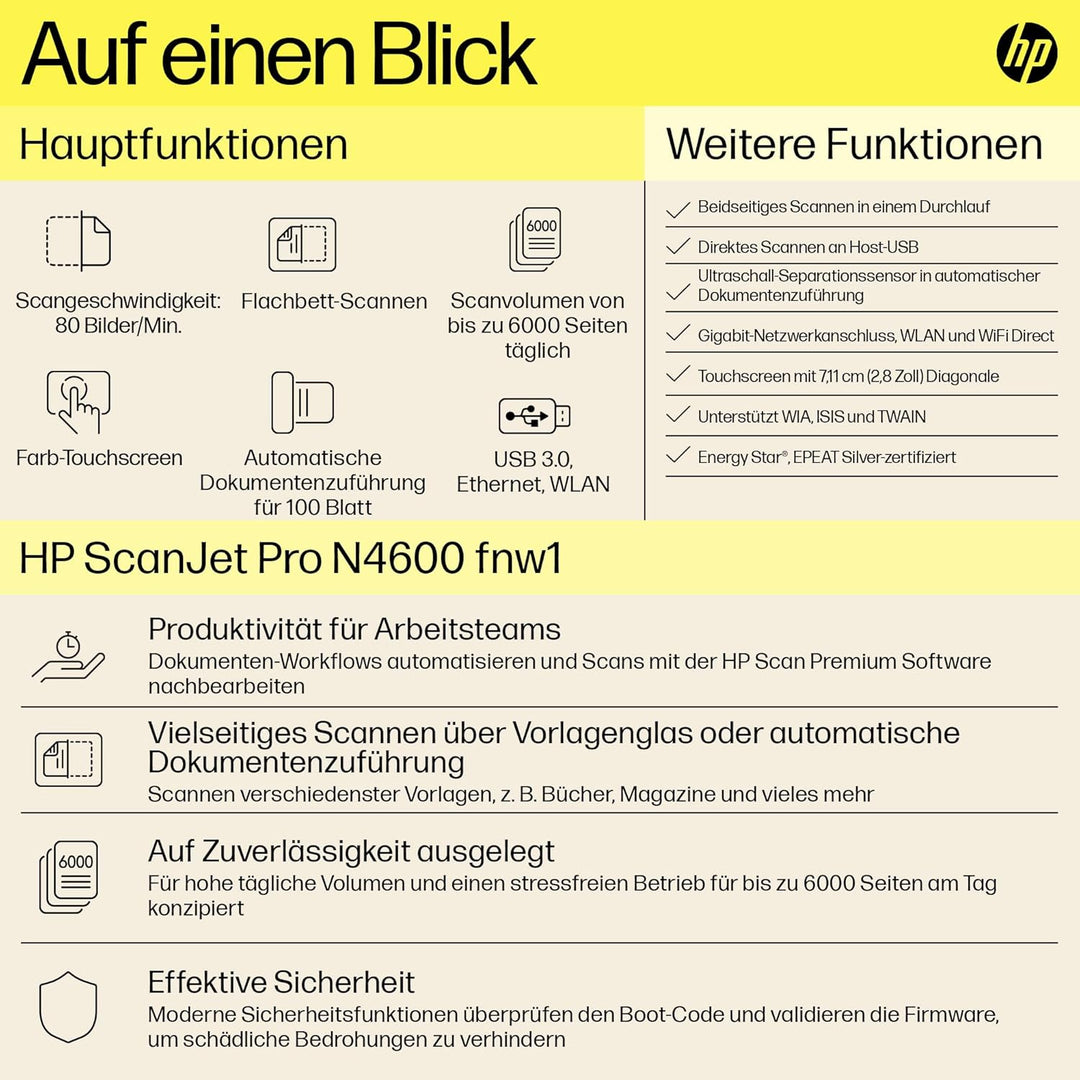 HP ScanJet Pro N4600 fnw1