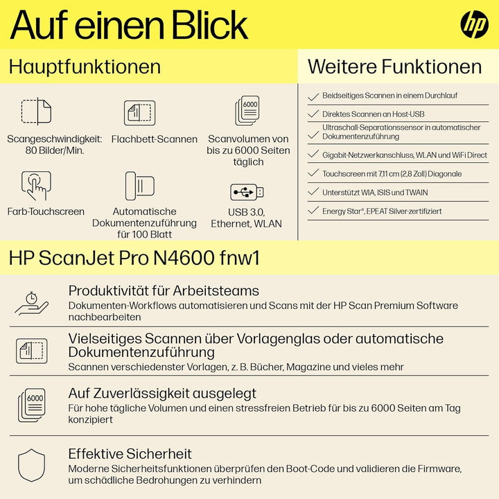 HP ScanJet Pro N4600 fnw1
