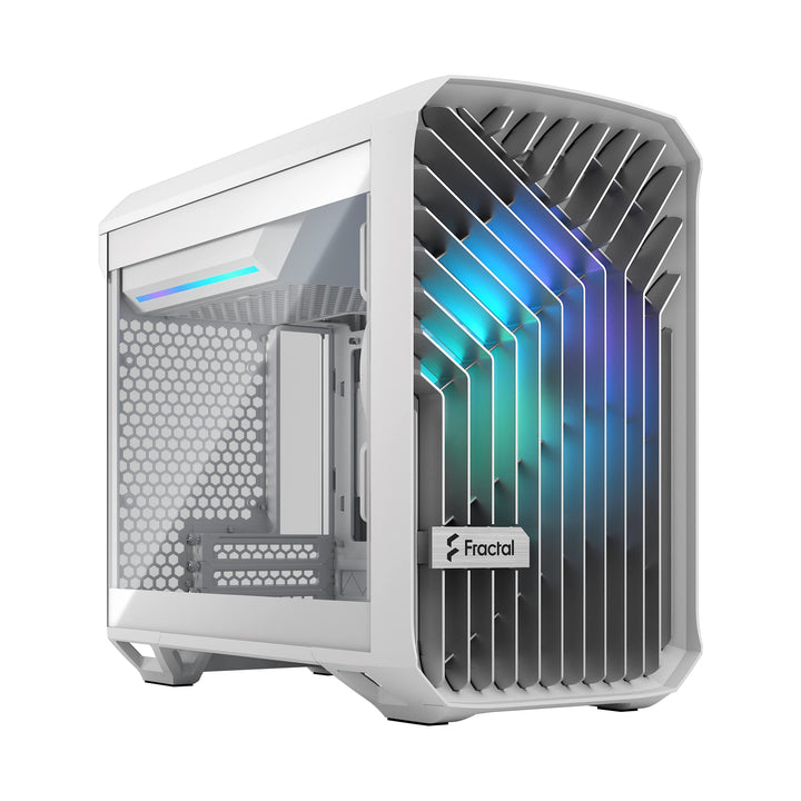 Fractal Design Torrent RGB White E-ATX Tempered Glass Window High-Airflow Mid Tower Computer Case, R