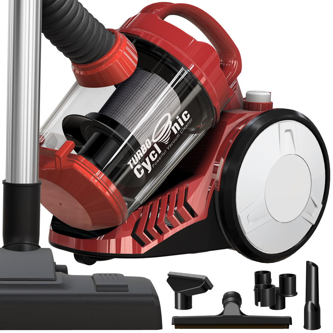TurboTronic By Z-LINE Multi-Zyklon Staubsauger, 19 kPa Saugkraft (extrem), 900 Watt Hocheffizienzmot