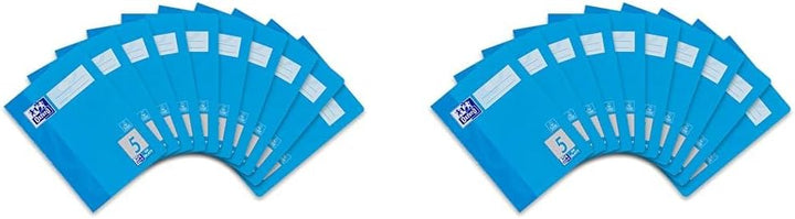 Oxford Schulheft A5, 32 Blatt, Lineatur 5, kariert, 10 Stück (Packung mit 2) 32 Blatt (Packung mit 2