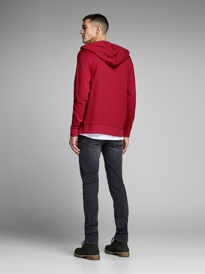 JACK & JONES Hoody Herren mit Kapuze S Rio Red, S Rio Red