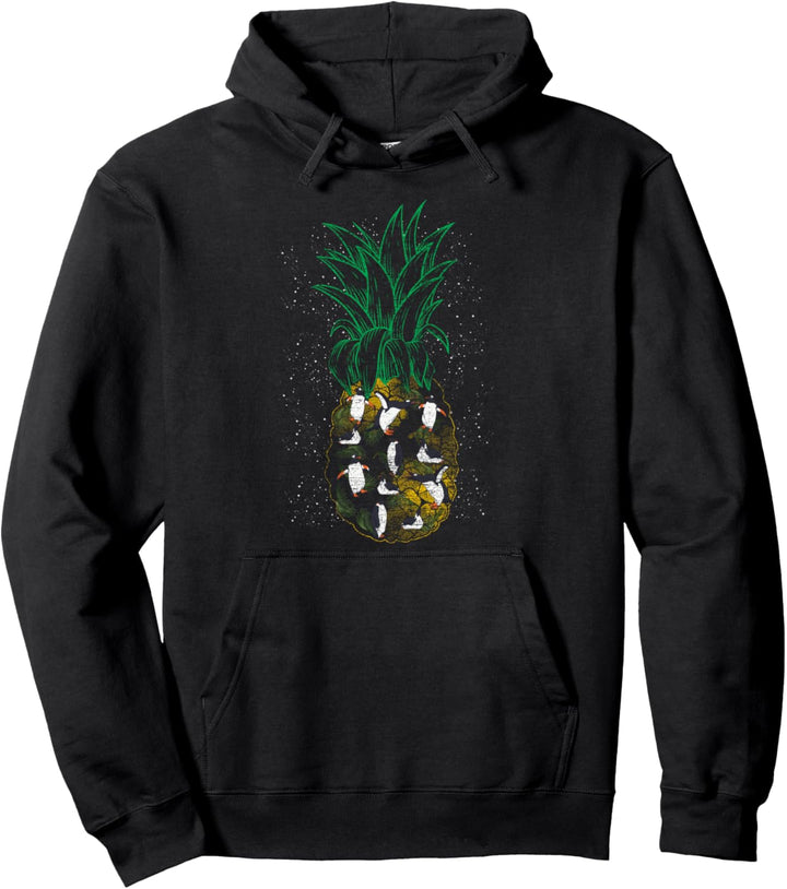 Antarktis Tier Geschenk Ananas Pinguin Pullover Hoodie