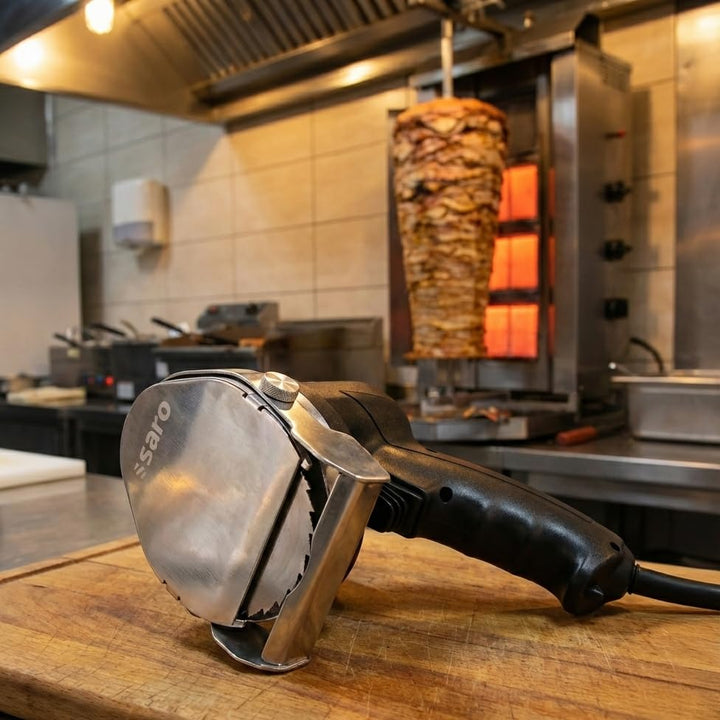Saro 418-1020 ED 100 elektrisches Profi Schneidemesser für Döner und Gyros,