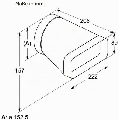 Adapterstück rund-flach