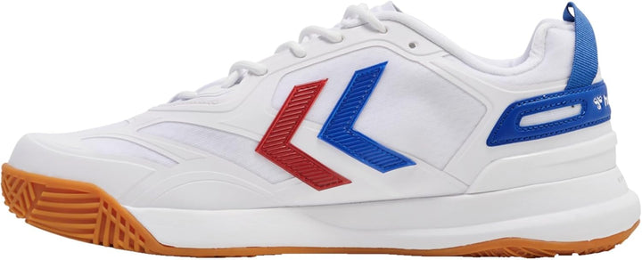 hummel DAGAZ 2.0 Icon Hallenschuh Weiss Herren 40.5 EU White True Blue, 40.5 EU White True Blue