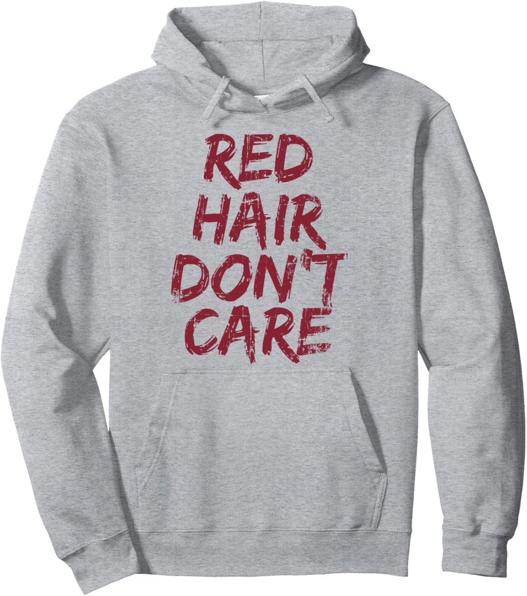 Rotes Haar interessiert nicht lustig Pullover Hoodie