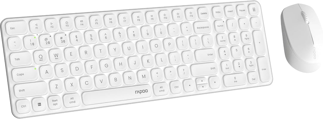 Rapoo 9310M kabelloses Tastatur-Maus Set Wireless Deskset 2400 DPI Sensor bis zu 12 Monate Batteriel