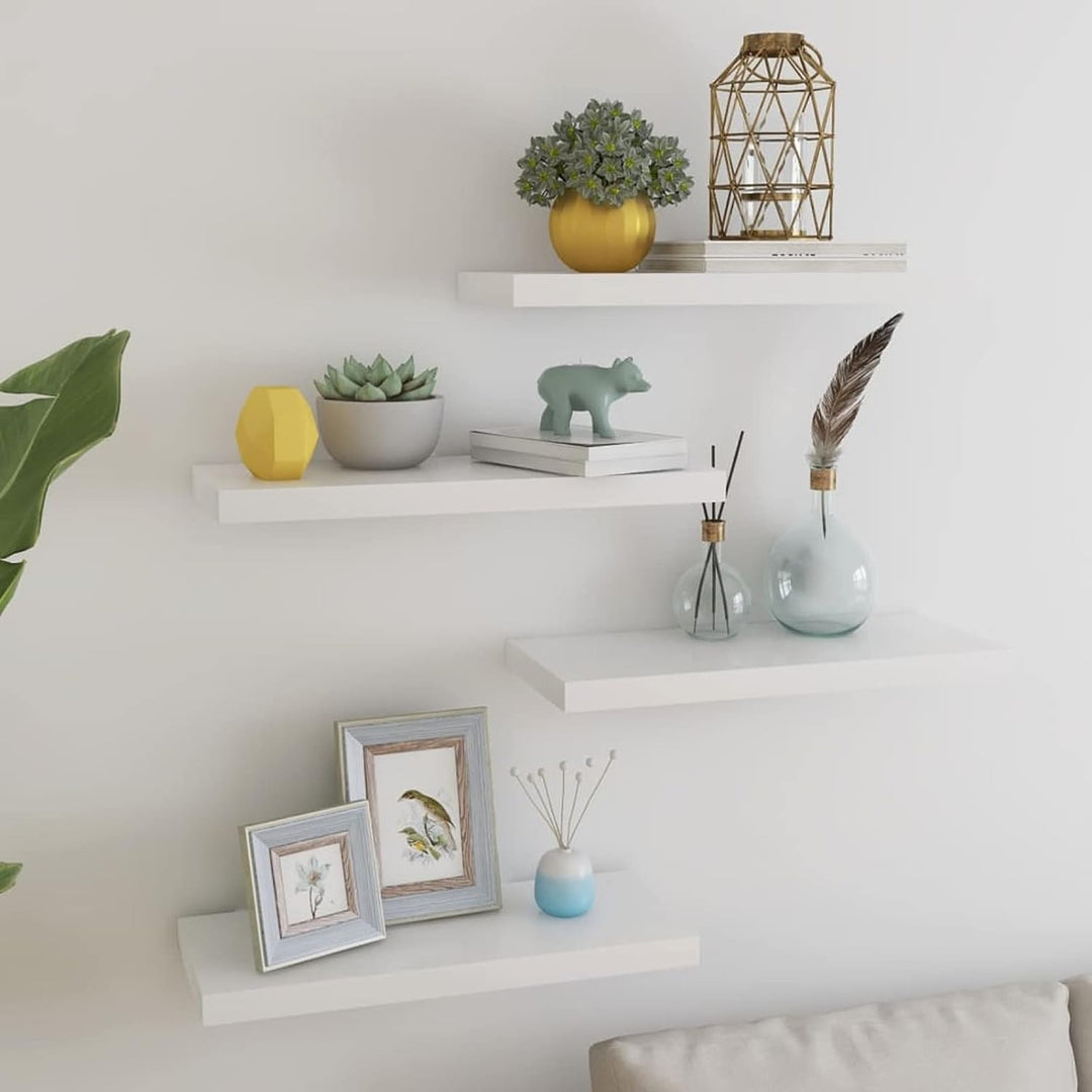 Tidyard 4 STK. Schwebende Wandregale Hängend Wandboard für Schlafzimmer, Küche, Büro, Badezimmer, Wo