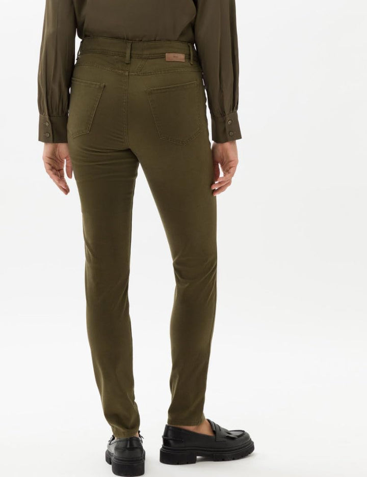 BRAX Damen Style Shakira Winter Dream Hose 25W / 32L Olive, 25W / 32L Olive