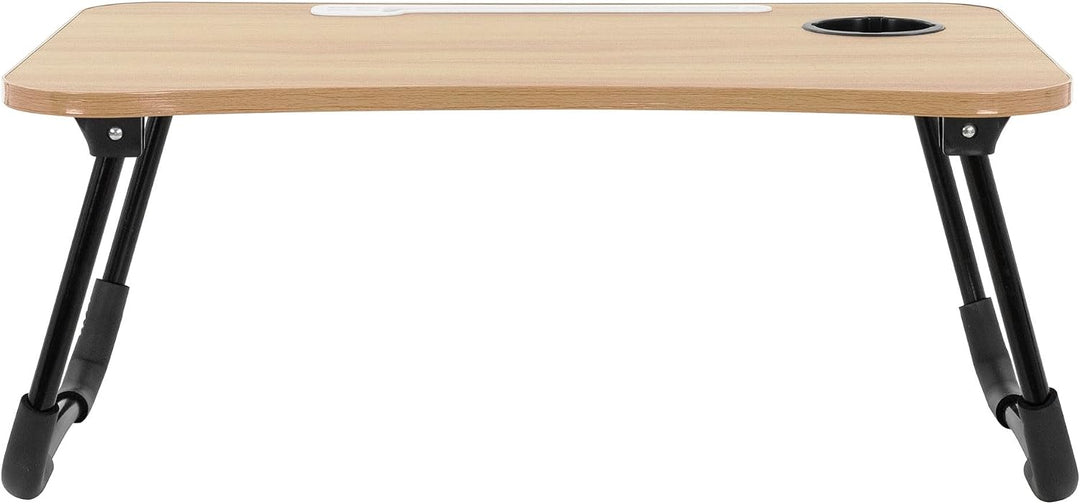 ML-Design Laptoptisch fürs Bett/Sofa, Holzoptik 60x40cm, Betttisch klappbar, Notebook Tisch mit 4 US