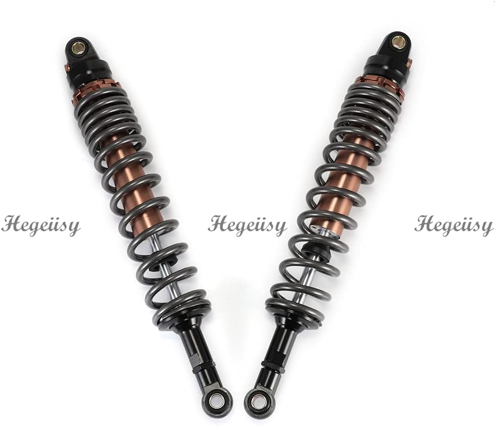 Hegeiisy 400mm 15.75 Zoll 8mm Feder Universal Motorrad Stossdämpfer Hinterradaufhängung ATV Quad Sco
