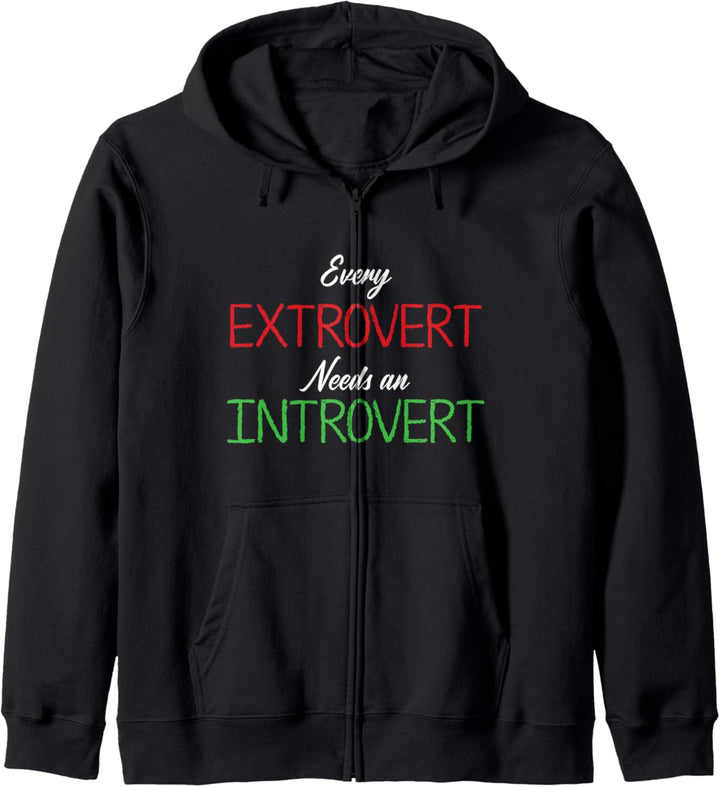 Jeder Extrovertierter Braucht Introvertierten Charakter Kapuzenjacke