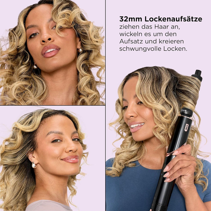 Shark FlexStyle 5-in-1 Luftstyler & Haartrockner, Auto-Wrap-Lockenaufsatz, Paddle-Bürste, Ovalbürste