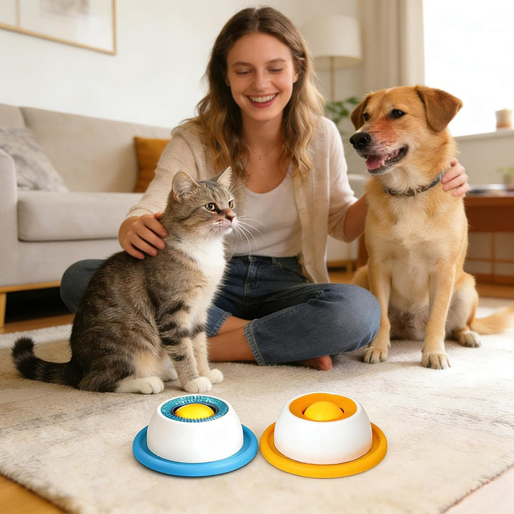 2PCS Hundelickspielzeug, ABS Leckmatte Für Hunde, Schleckball Hund, Nassfutter Lick Pad Mit Antiruts