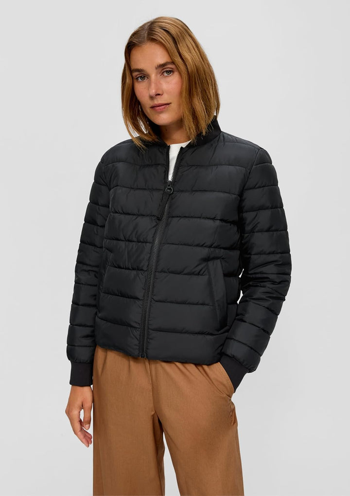 s.Oliver Damen Outdoor Jacke, 9999 schwarz