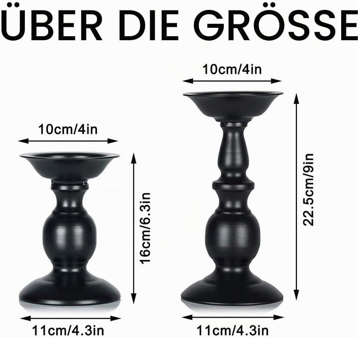 Sziqiqi Metall Retro Kerzenständer, Hoher Kerzenhalter Kerzensäule, Kerzenständer Abendessen bei Ker