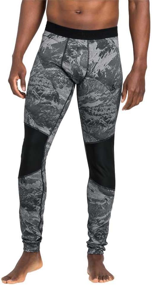 Odlo Herren Leggings Bl Bottom Long Whistler Eco L Schwarz, L Schwarz