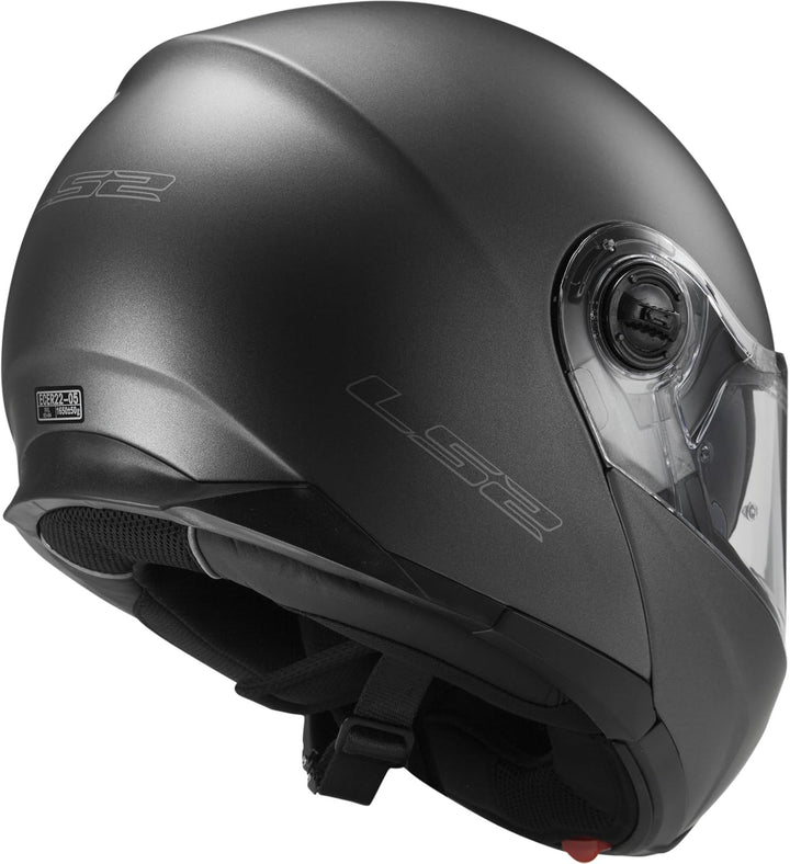LS2 Unisex Mx436 Motorradhelm Mx436 Pioneer XXL Titangrau, matt, XXL Titangrau, matt