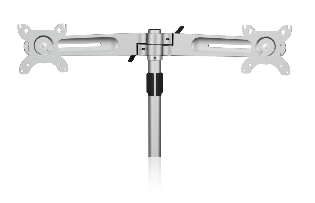 Icy Box IB-AC638+M2 Monitorhalter für 2 Monitore (bis 24") - Zubehör/Erweiterungseinheit für Icy Box