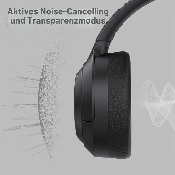 LORELEI QC60 Hybrid Active Noise Cancenlling Headphones,Wireless Over Ear Bluetooth Headsets with Mi