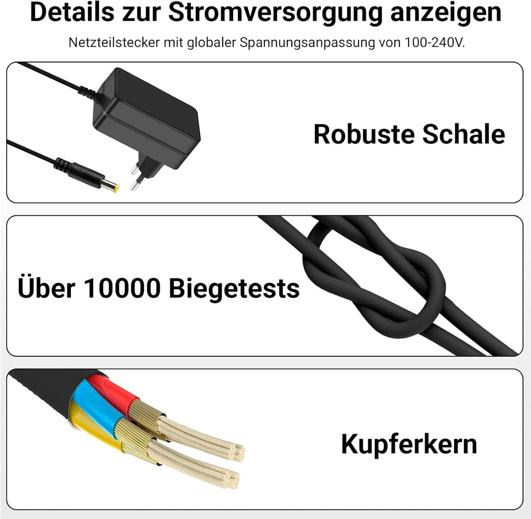 12V 3,33A Netzteil Kompatibel mit Sky Q Receiver PR-HD3000 PR-HD3000 S HD3 HD4 Sky+ Pro ESd-160S PAC