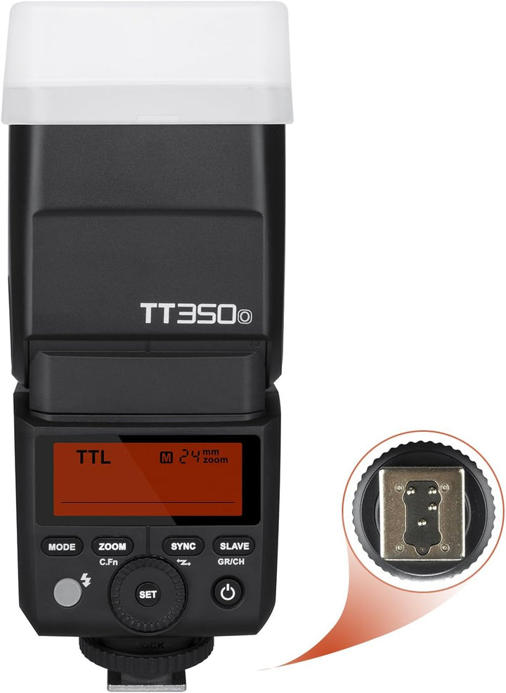 Godox TT350o TTL Kamerablitz Speedlite,2.4G HSS Blitz für Olympus Panasonic Mirrorless Kamera