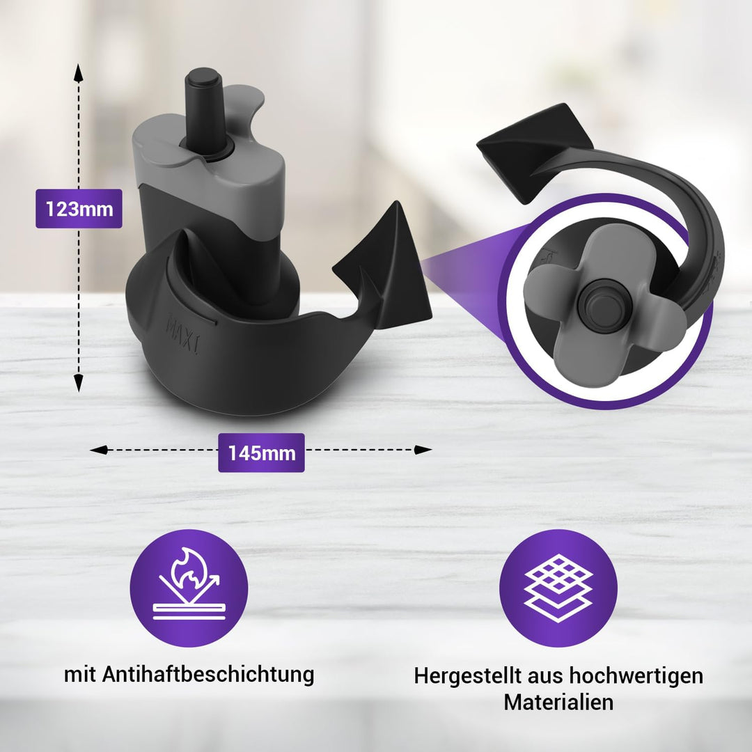 Wendeschaufel Ersatz für Tefal Actifry Rührarm SS-990596 / Dreharm für AL80,FZ70, FZ71, GH80 Heisslu