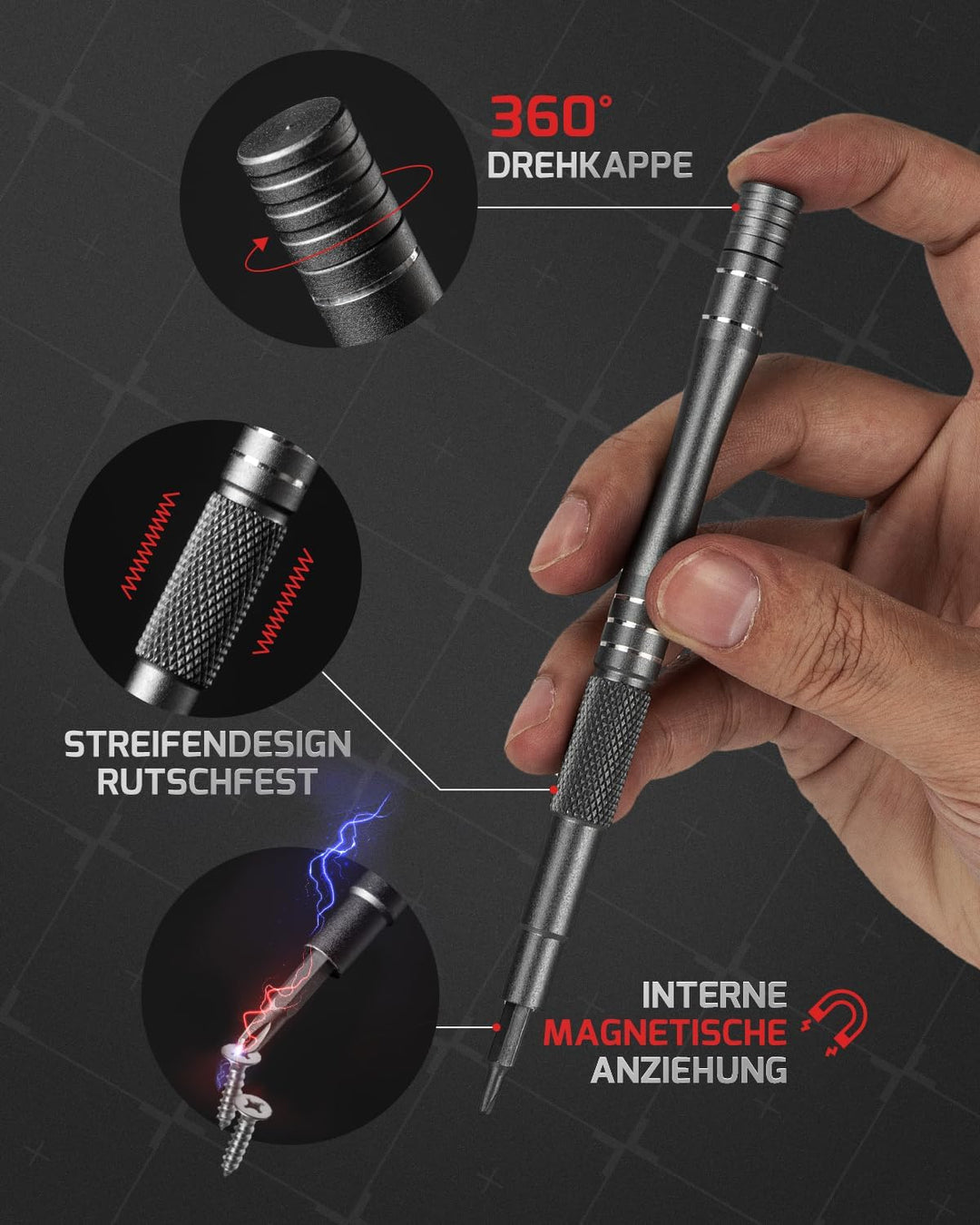 VMAN Feinmechaniker Werkzeug Set, 128 in 1 Magnetische Präzision Schraubendreher Set, Feinmechaniker