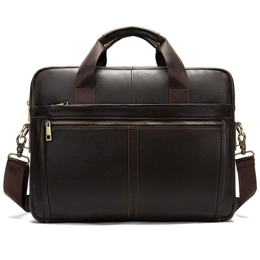 BAIGIO Herren Vintage Messenger Bags Freizeit Tasche Ledertasche Echt Leder Beruf Schultertasche Akt