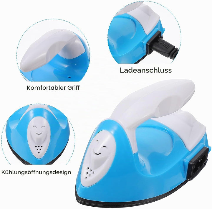 Mini Bügeleisen zum Nähen, Kleines Bügeleisen für Bügelperlen, 180°C Konstante Temperatur Tragbare M