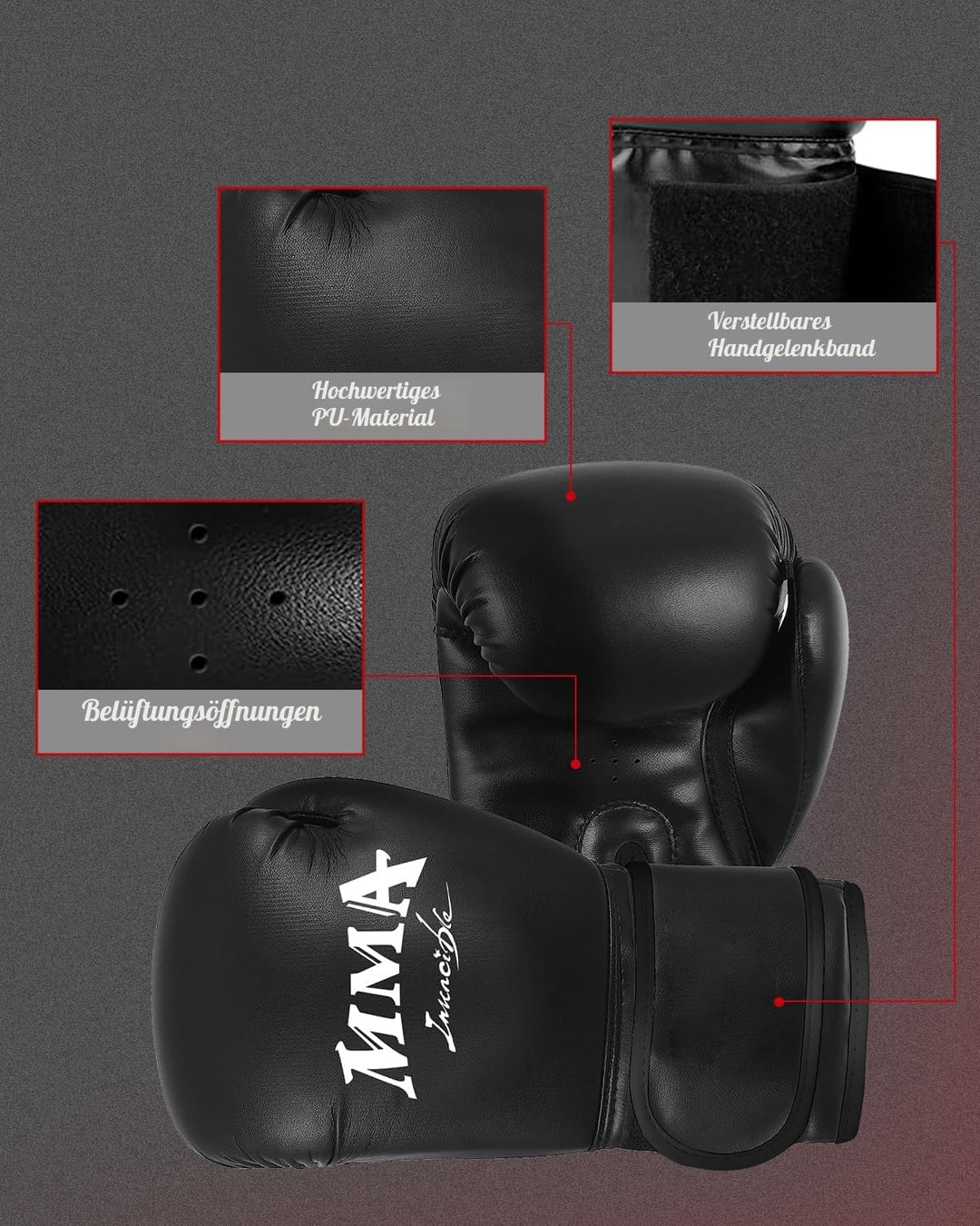 Hängendes Boxsack Set Ungefüllt für Erwachsene- Mikrofaser Leder Boxsack mit Komplett Zubehör, Stabi