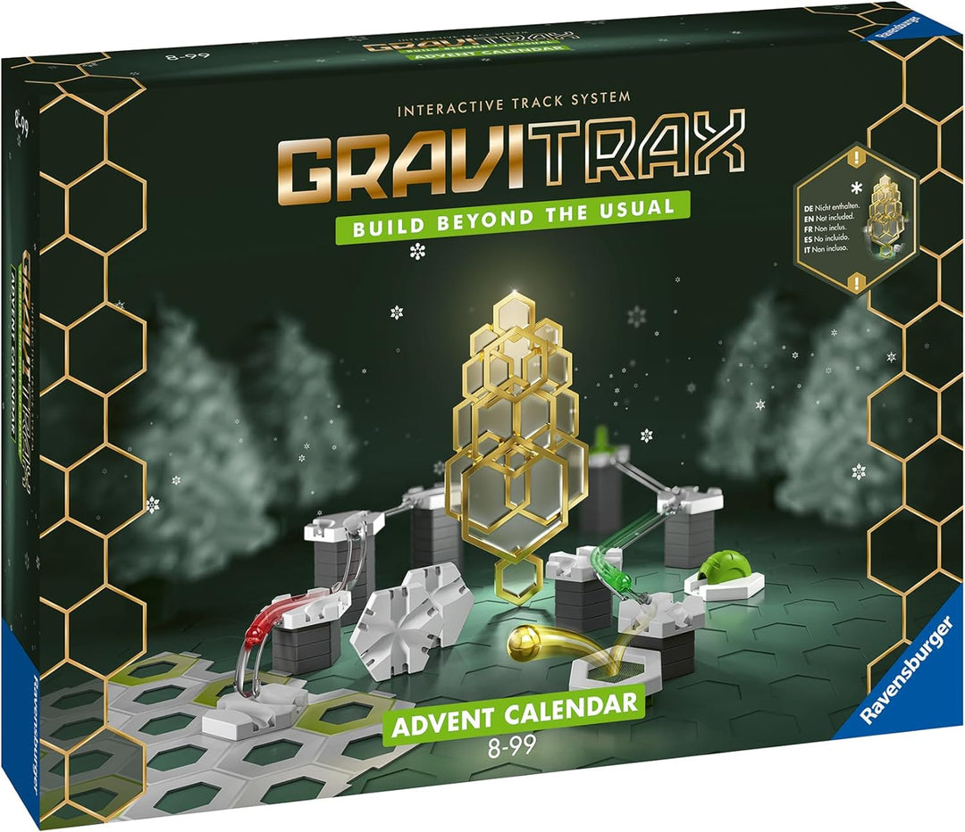 Ravensburger GraviTrax Adventskalender - Ideal für GraviTrax Anfänger und Fans, Konstruktionsspielze